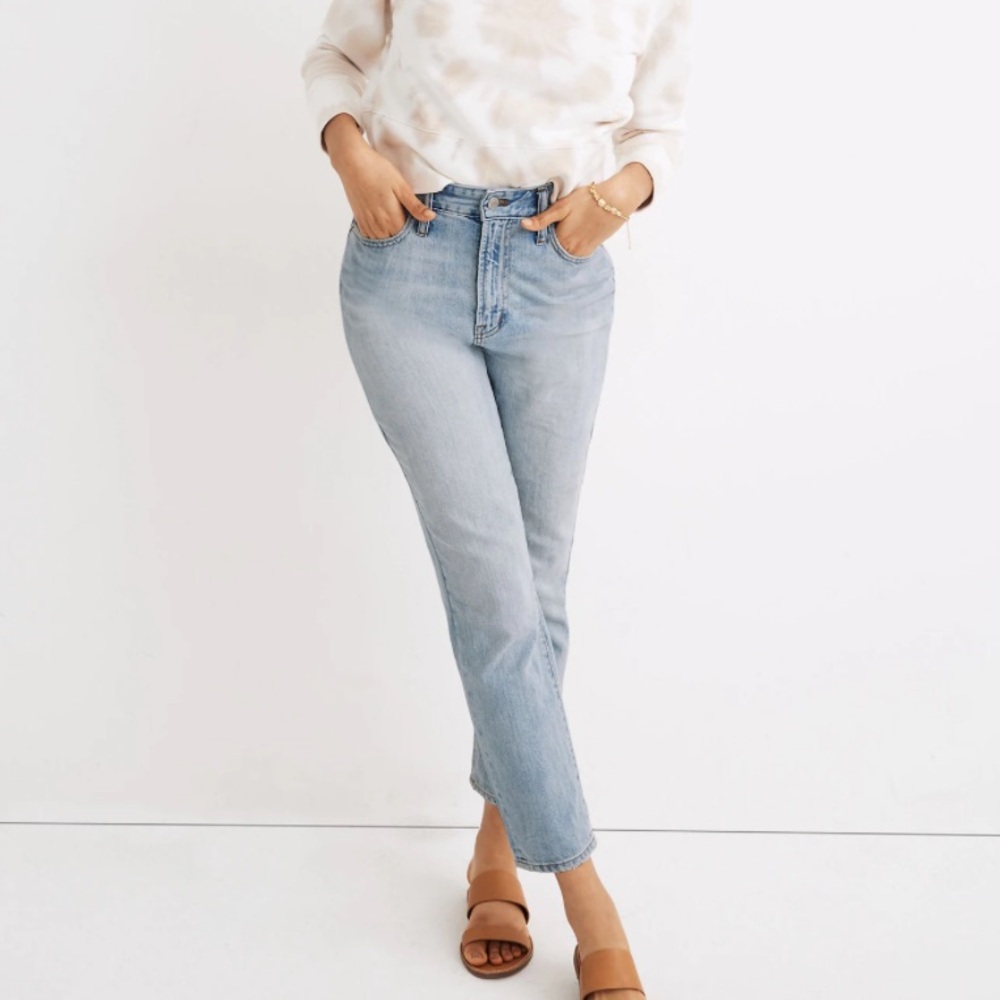 Madewell The Curvy Perfect Vintage Jean In Fitzgerald Wash Size 25